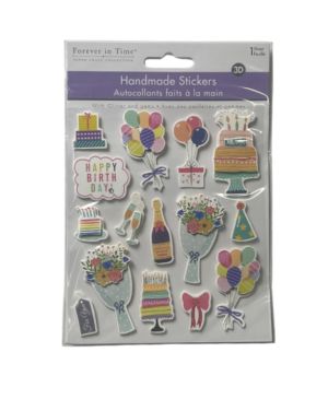 PAPER CRAFT STICKER ADULT BIRTHDAY