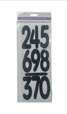 PAPER CRAFT STICKER NUMBERS BLACK