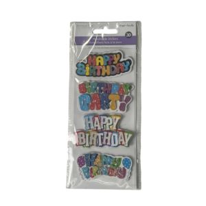 HANDMADE STICKER 3D HAPPY BIRTHDAY