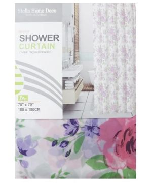 4.99 SHOWER CURTAIN FLORAL 