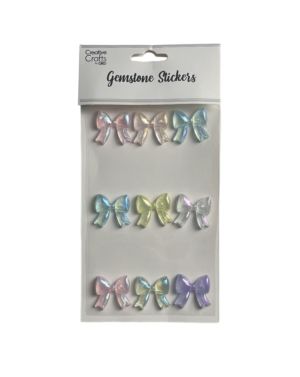 1.99 BOW GEMSTONE STICKERS