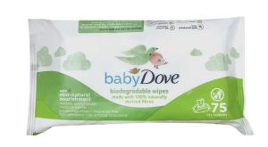 3.99 BABY DOVE BIODEGRADABLE 75 WIPES