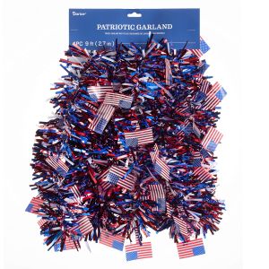 1.99 PATRIOTIC TINSEL GARLAND