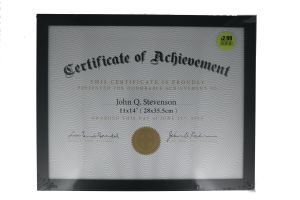 2.99 CERTIFICATE FRAME