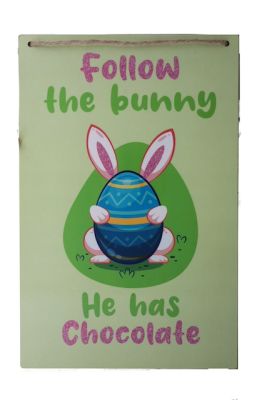 1.99 FOLLOW THE BUNNY HANGING DÉCOR