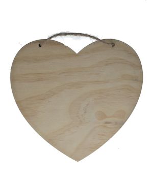 1.99 WOODEN HAGING HEART