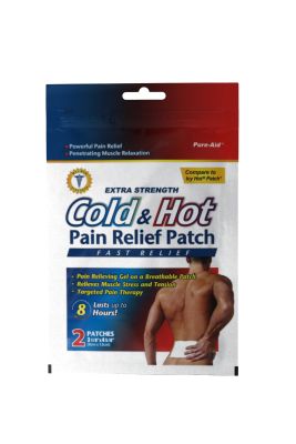 Pure Aid Extra Strength Cold and Hot Pain Relieving Patch 3 Count  