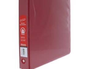 RED 3 RING BINDER 1 IN  