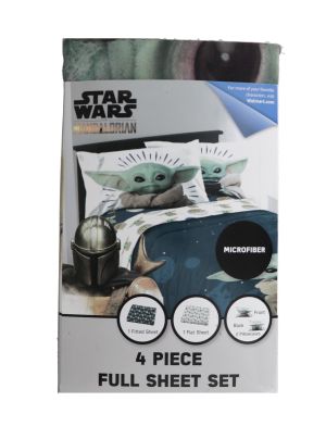 19.99 STAR WARS MANALDRIAN 4 PIECE FULL SHEET SET