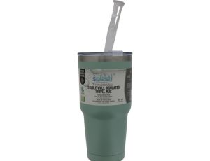 7.99 SPLASH LAVISH HYDRATION STAINLESS STEEL DOUBLE WALL INSULATED TRAVEL MUG 30 OZ