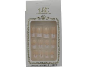 1.99 FRENCH PRE GLUED NAILS 12 SIZES