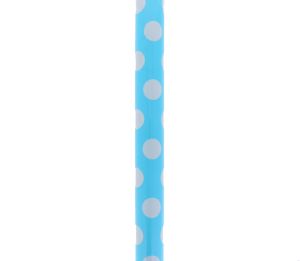 LIGHT BLUE AND WHITE POLKA DOT GIFT WRAP 76.2 CM X 1.52 M  