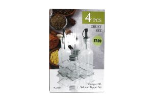 7.99 CRUET SET 4 PCS 