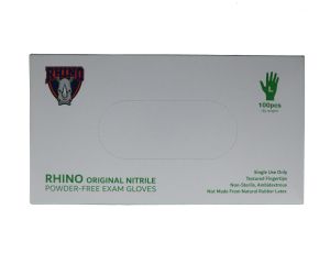 3.99 RHINO ORIGINAL NITRILE GLOVES LARGE 100 PACK