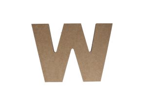 W WOODEN LETTER