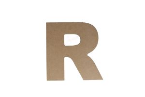 R WOODEN LETTER