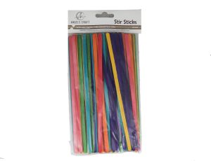 STIR STICKS MULTI COLOR 100 CT