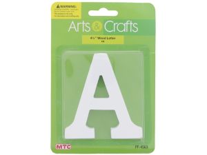  -#A 11CM WHITE WOOD LETTER - A  