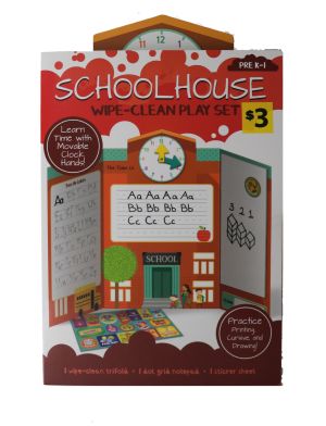 SCHOOL HOUSE WIPE CLEAN PLAY SET