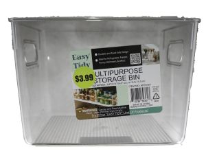 3.99 MULTIPURPOSE STORAGE BIN 8.8 X 7.3 X 0.6 INCH