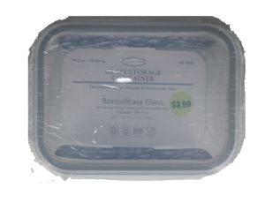 3.99 GLASS STORAGE CONTAINER 35.2 OZ