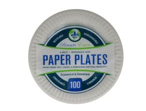 PAPER PLATES 100 PACK BIODEGRADEABLE