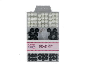 WHITE AND BLACK BEAD KIT