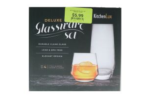 5.99 DELUXE GLASSWARE SET