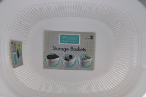 7.99 WHITE BASKET 2 PACK 