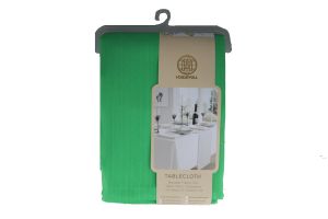 4.99 GREEN TABLE CLOTH 52 X 70 INCH