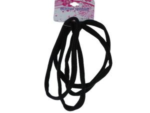 HAIRBANDS BLACK 4PC  