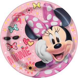 DISNEY MINNIE MOUSE 9 IN PLATE  