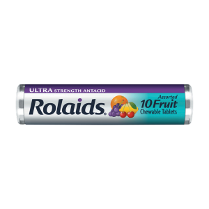1.99 ROLAIDS ANTACID FRUIT CHEWABLE TABLETS 10 COUNT