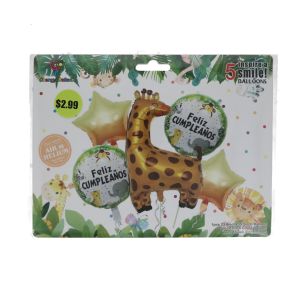 2.99 FELIZ CUPLEANOS JUNGLE BALLOONS