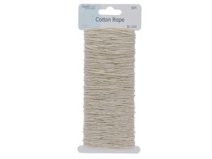Color Hemp Cord 15M Light Bone Cotton  