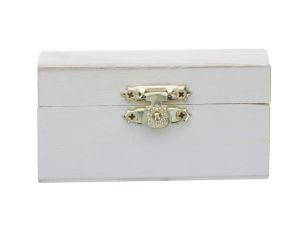 WOODEN JEWLERY BOX DOMED TOP  