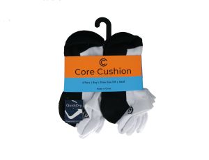 4.99 CORE CUSHION 6 PAIRS BOY SIZE 5-8 SMALL