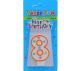 NUMERAL 8 BIRTHDAY CANDLE WITH DECORATION