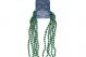 GREEN 5 PACK DISCO BEADS 32 INCH