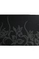 BLACK FLORAL PLACEMAT