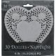 1.99 WHITE HEART DOILIES 6 INCH 30 PACK