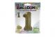 GOLD #1 34 INCH NON METALLIC BALLOON