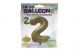 GOLD #2 34 INCH NON METALLIC BALLOON