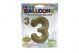 GOLD #3 34 INCH NON METALLIC BALLOON