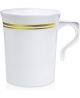12.99 GOLD WHITE TEA CUPS 20 PACK