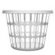 7.99 ROUND TRANSPARENT BASKET 30 L