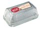 4.99 GLASS BUTTER DISH