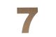 7 WOODEN NUMBER