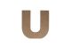 U WOODEN LETTER