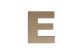 E WOODEN LETTER